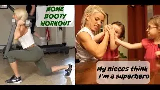 You could beat bad guys with that! | Home Leg Workout | Alaska Vlog
