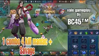 VALE SAVAGE GAMEPLAY| 1 COMBO MANIAC + SAVAGE| BC45™