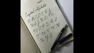 El Yazısı Alfabe Büyük Harfler (Hand Writing Alphabet Capital)