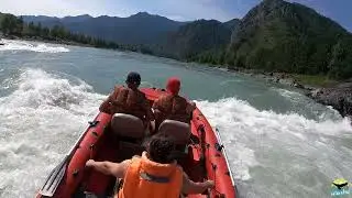 НА МОТОРНОЙ ЛОДКЕ ПО ГОРНЫМ РЕКАМ АЛТАЯ, ТЕЛЕЦКОМУ ОЗЕРУ/ РЕКЛАМА