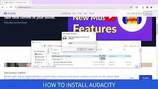 how to install audacity audio recording software in Urdu and Hindi