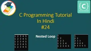 Nested Loop Part - 1 | C programming tutorial in Hindi