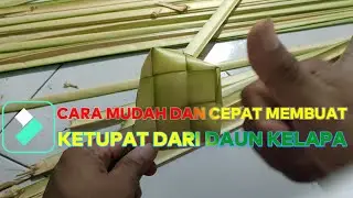 CARA MUDAH DAN CEPAT MEMBUAT KETUPAT DARI DAUN KELAPA
