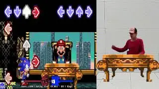Friday Night Funkin Dorkly Mario VS Dorkly Sonic In Real Life (FNF IRL)