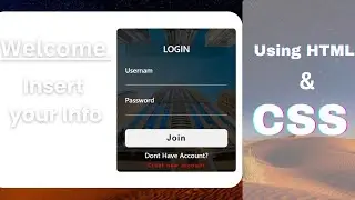 Build a Simple Login Form with HTML & CSS | Responsive Design Tutorial😇