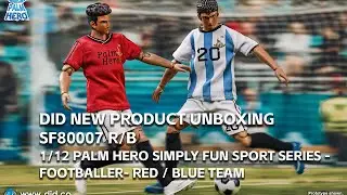 Unboxing video of SF80007 1/12 Palm Hero Series - Footballer