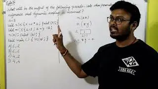 GATE 2016 Question on Dynamic Scoping and Pass By Reference Solved || GATE PYQ || GATE CS/IT