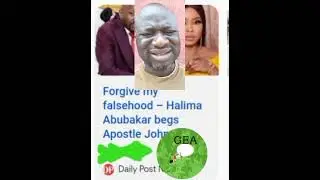 HALIMA ABUBAKAR SHOULD HAVE APOLOGIZED TO APOSTLE SULEIMAN ON TIME. #timely #apology #good