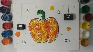 How to draw a Pumpkin Real Easy? CREATIVE DRAWING HACKS FOR KIDS/AWESOME DRAWING TRICKS