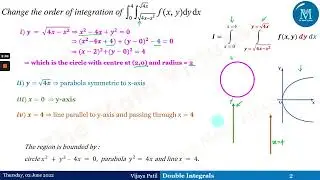 Double Integrals | Change the order of integration - Part 3