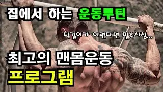 집에서 등 운동하는 최고의 맨몸운동 프로그램  / 맨몸운동, 홈트레이닝, 풀업, 턱걸이