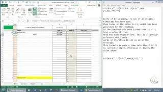 Create the checkbox used in the attendance spreadsheet for time out