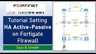 FortiGate Firewall  | Tutorial Cara Setting HA Mode Active - Passive +on IP Management on  Fortigate