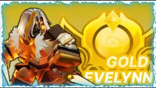 New GOLD Evelynn Skin is OVERPOWERED... (Roblox BedWars)