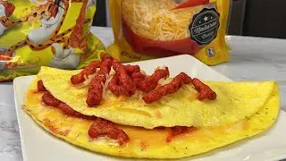 Hot Cheetos Omelette