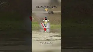 Riding A Dirtbike On Water Takes Some Balls 😮‍💨