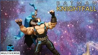 McFarlane Toys DC Multiverse BATMAN vs BANE Knightfall 2-Pack Review!!!