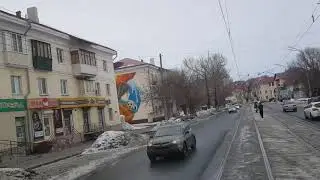Орск/Прогулка на трамвае от остановки Станиславского до Шевченко/27.02.19