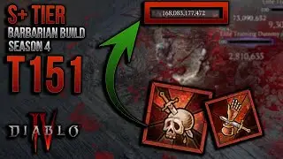 Diablo IV season 4 🔥41k HP Flay Bleed Barbarian Pit 151❗Gameplay, Commentary & Planner 💪 Patch 1.4.3