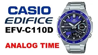 How to set analog time on Casio Edifice EFV-C110D