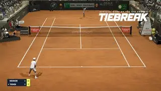 TIEBREAK - Kei Nishikori Vs Jo Wilfried Tsonga I Rome Masters I Expert Difficulty (PS5)