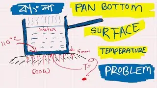 Heat Conduction Problem 3 (Bangla) | Temperature of bottom surface of a cooking pan | | বাংলা