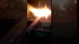 Нагрев металла для ковки хомутов!