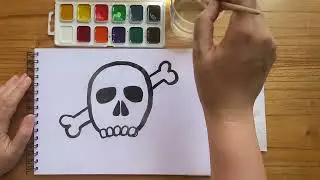 Как нарисовать ЧЕРЕП ☠️