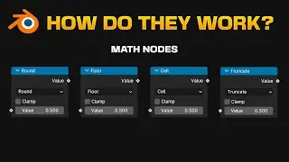 How ROUND, FLOOR, CEIL and TRUNCATE works in Blender - Geometry Nodes