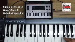 DuB-EnG:Connecting a midi controller keyboaard M-Audio Keystation49 to an iPad and making music!