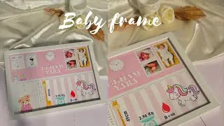 Unique & Elegant Baby frame | baby frame | birth details frame | Malayalam |