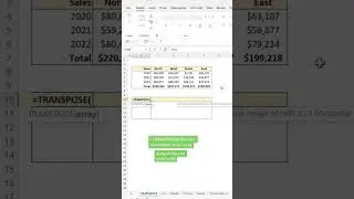 How to Transpose an array in less than 10 seconds in Excel - Daily Tips ✌🏼