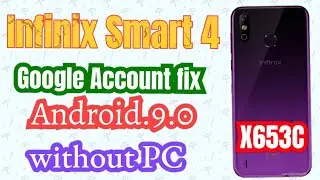 frp bypass Infinix Smart4 Android 9.0 | Infinix  x653C Frp bypass |Infinix x653 Android 9.0 fr