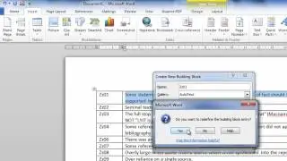 Learner Feedback using Autotext in Word