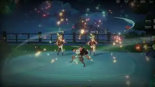 Kazuha plunging x yoimiya Ult | Genshin Impact