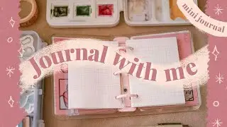 Journal with me | decorate my 3 ring mini binder | theme collab with Glaiza Bujo | Journal with Cat