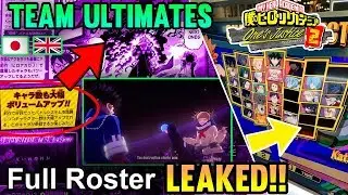 TEAM ULTS, OFFICIAL ROSTER, WEBSITE, & MORE!!! My Hero Academia: One's Justice 2 Scan Discussion