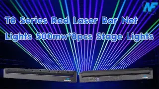CT Super-Wide Red laser beams Bar 6*500mW DMX Stage Lights