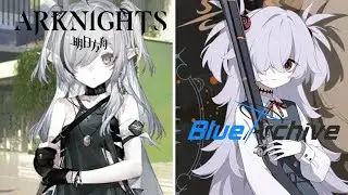 Blue Archive characters that looked like Arknights charas are increasing