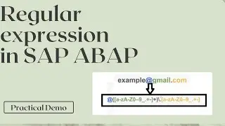 Regex in Detail | Regular Expression in SAP ABAP | Regular Expression Made Easy
