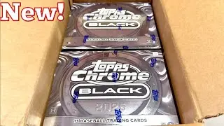 NEW RELEASE!  2025 CHROME BLACK BASEBALL CARDS!