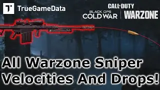 All Warzone Snipers Compared! Warzone Bullet Velocity and Bullet Drop Guide
