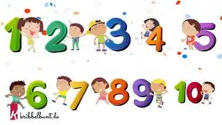 Lernvideos kribbelbunt.de I Zahlen lernen auf Englisch I für Kinder