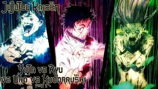 Yuta vs Ryu vs Uro vs Kurourushi Part 2 | Jujutsu Kaisen Season 3 Episode 12  | Eng Sub | 4K
