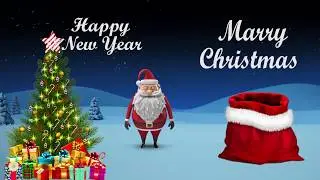 After Effect Template For Free, Wish You A Merry Christmas And A Happy New Year
