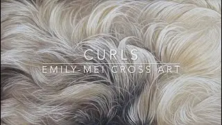 Light coloured curls #beginnerartists #pastelart #pastelpencils #softpastels #pasteltutorial
