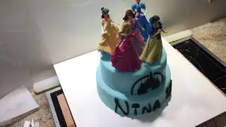 Tutorial Disney Prinzessinnen Torte / Disney Prinzessin cake / Торт Принцессы диснея Torta princesas