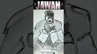 Easy Drawing Jawan - Sahrukh Khan #jawan #drawing