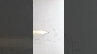 DRAW Сouple on scooter | lovestory | РИСУЕМ Пару на мотороллере #Shorts