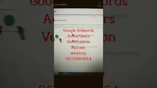 Advertisers verification successful google adwords 